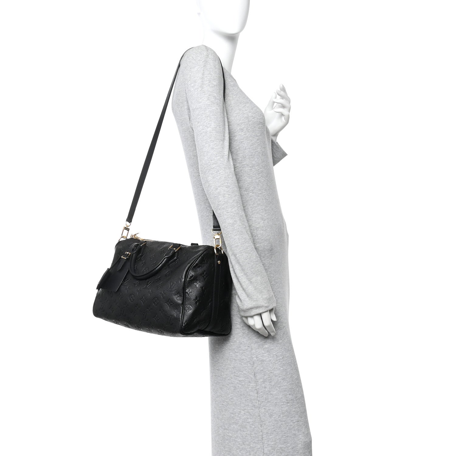 Louis Vuitton Empreinte Monogram Speedy Soft 30 Black 2 of 9