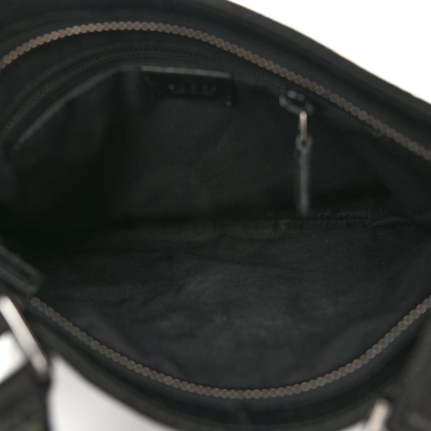 Monogram Flat Messenger Bag Black