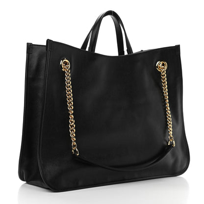 Gucci Calfskin Large Horsebit 1955 Tote Bag Black 3 of 10