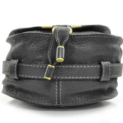 Chloe Leather Marcie Round Crossbody Bag Black 5 of 9