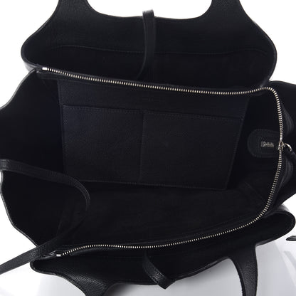 Celine Baby Grained Calfskin Small Tri-Fold Bag Black 5 of 9
