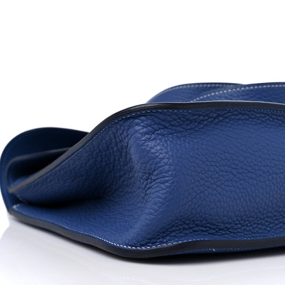 Hermes Taurillon Clemence Halzan 31 Bleu Brighton 7 of 9