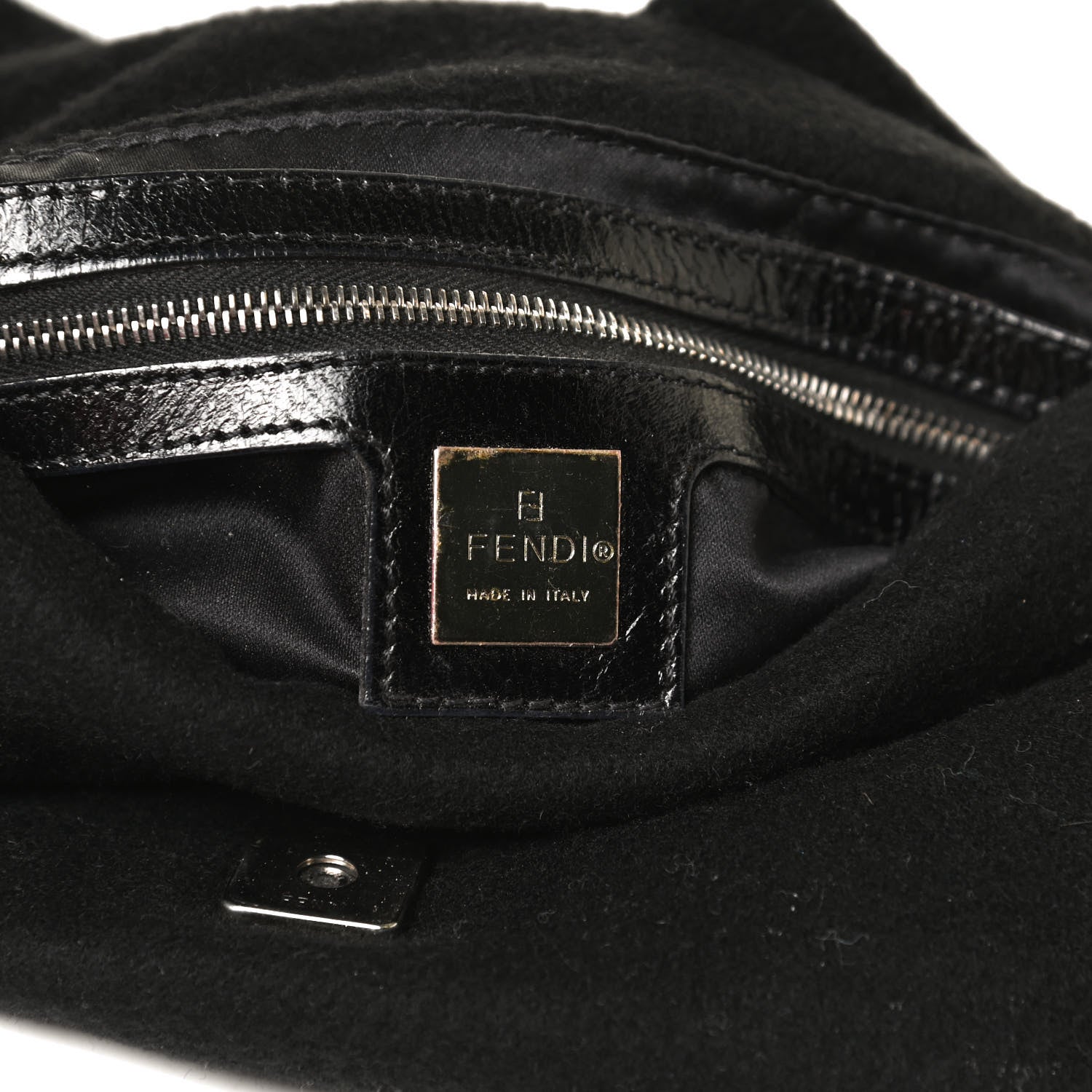 Fendi Wool Baguette Black 6 of 11