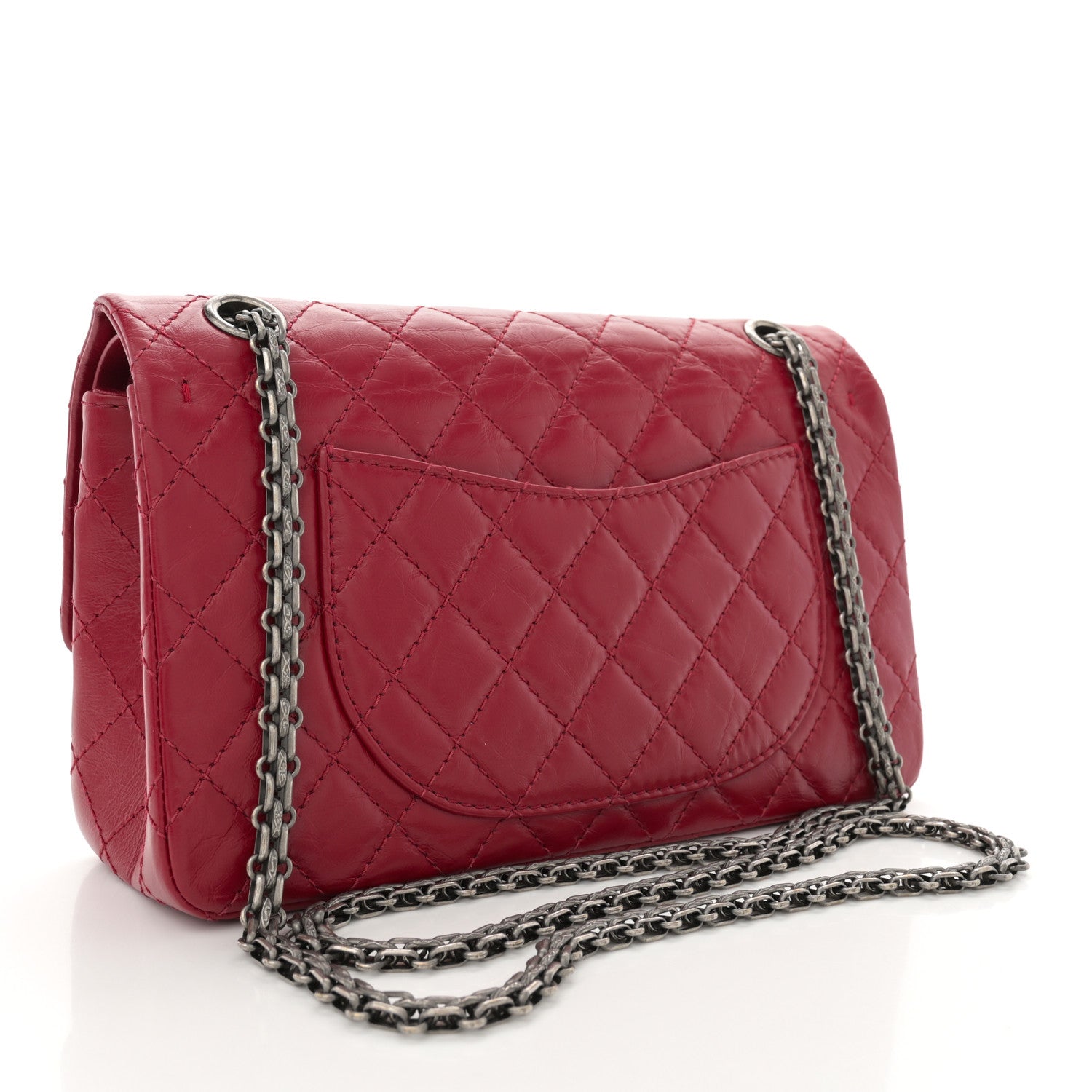 Chanel Aged Calfskin Quilted 2.55 Reissue 225 Flap Red 3 of 10