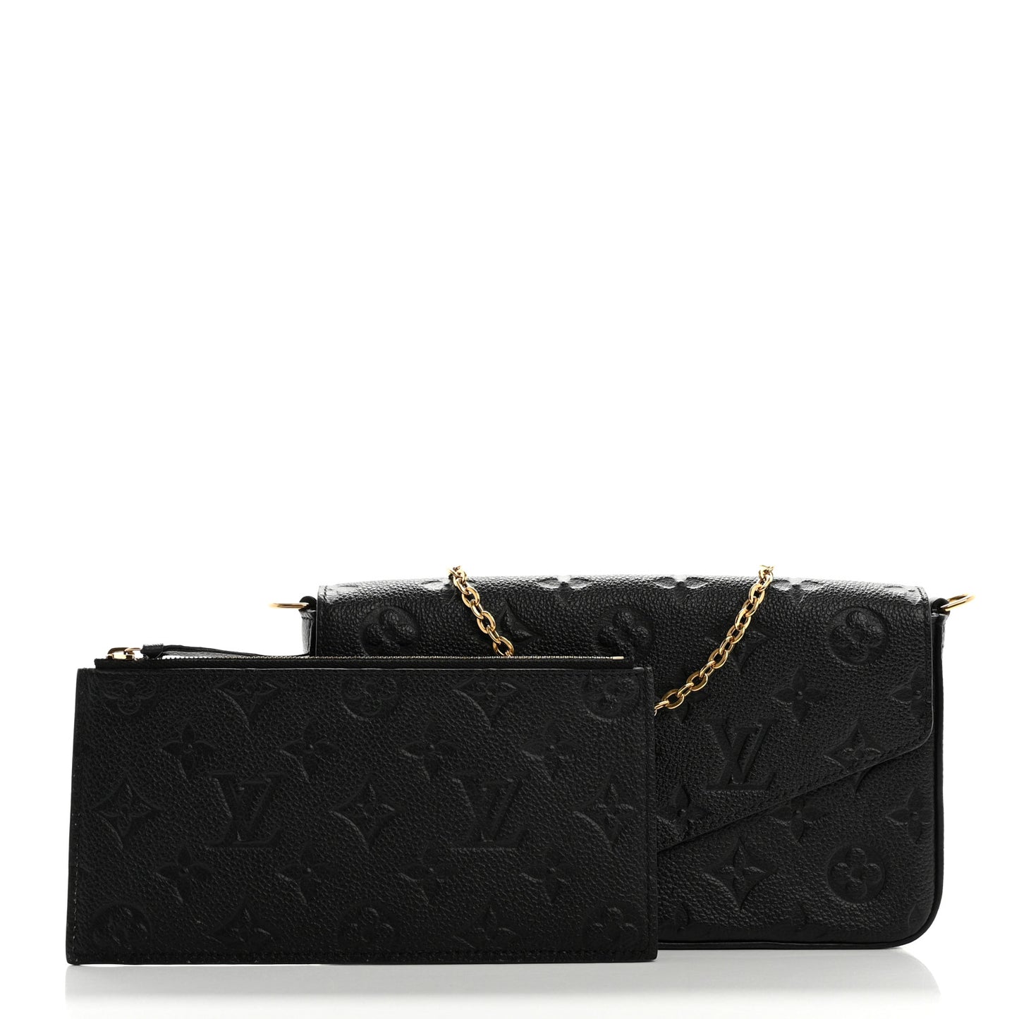 Empreinte Pochette Felicie Chain Wallet Black