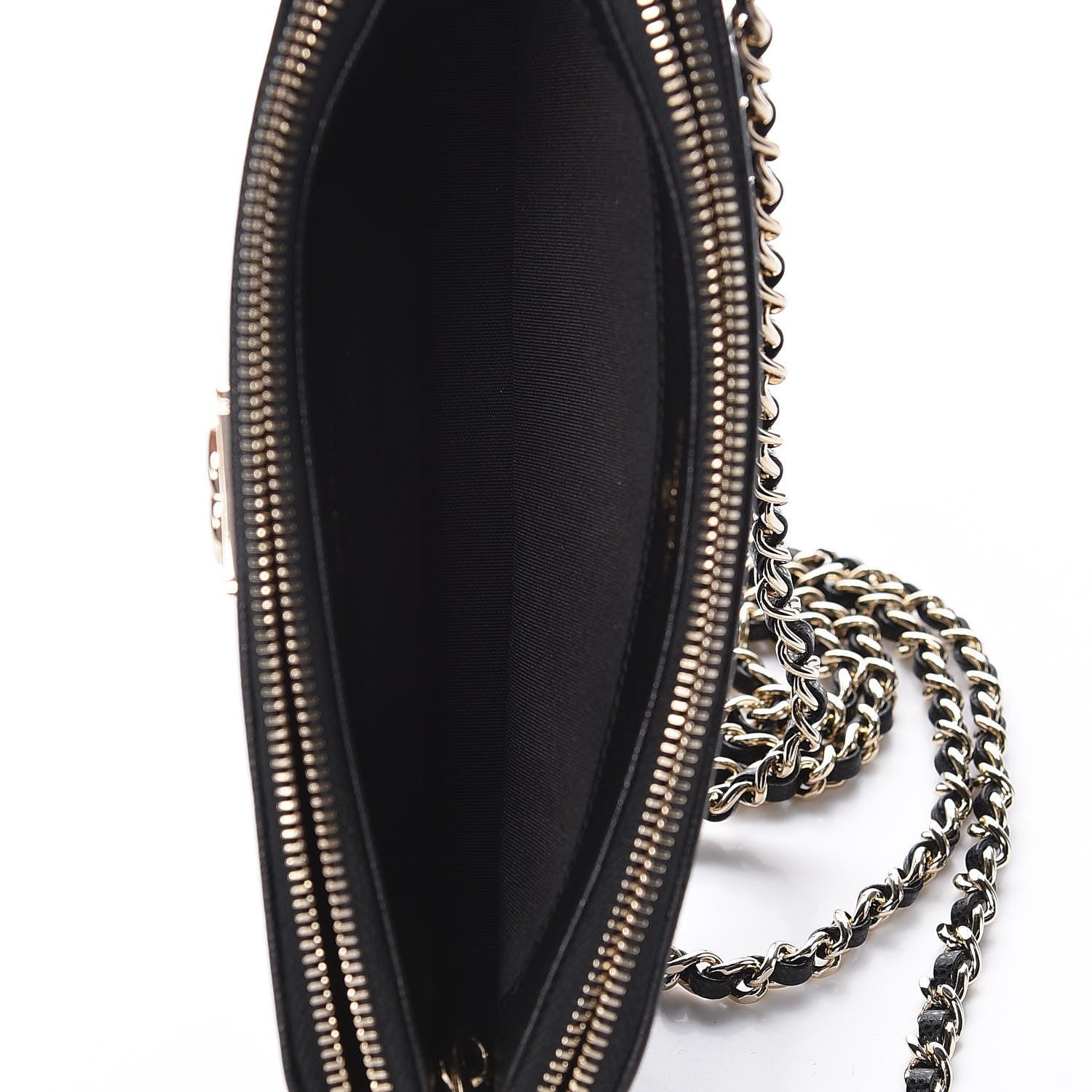 Chanel Caviar Quilted Small Boy Clutch With Chain Black 7 of 13