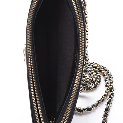 Chanel Caviar Quilted Small Boy Clutch With Chain Black 7 of 13