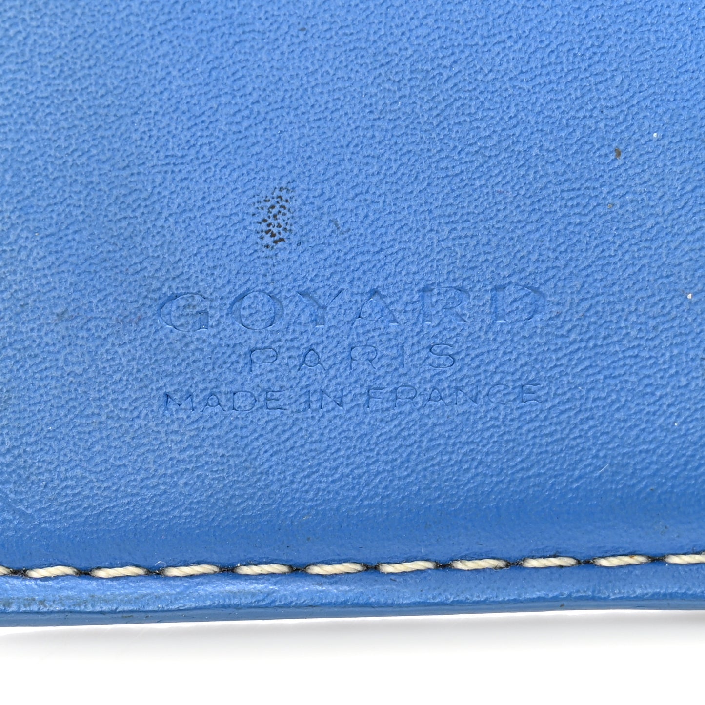 Goyardine Saint Marc Folding Card Case Sky Blue