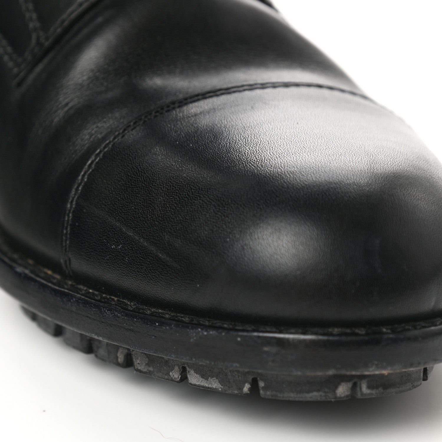 Valentino Garavani Calfskin Techno Couture Combat Boots 39 Black 9 of 10