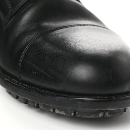 Valentino Garavani Calfskin Techno Couture Combat Boots 39 Black 9 of 10