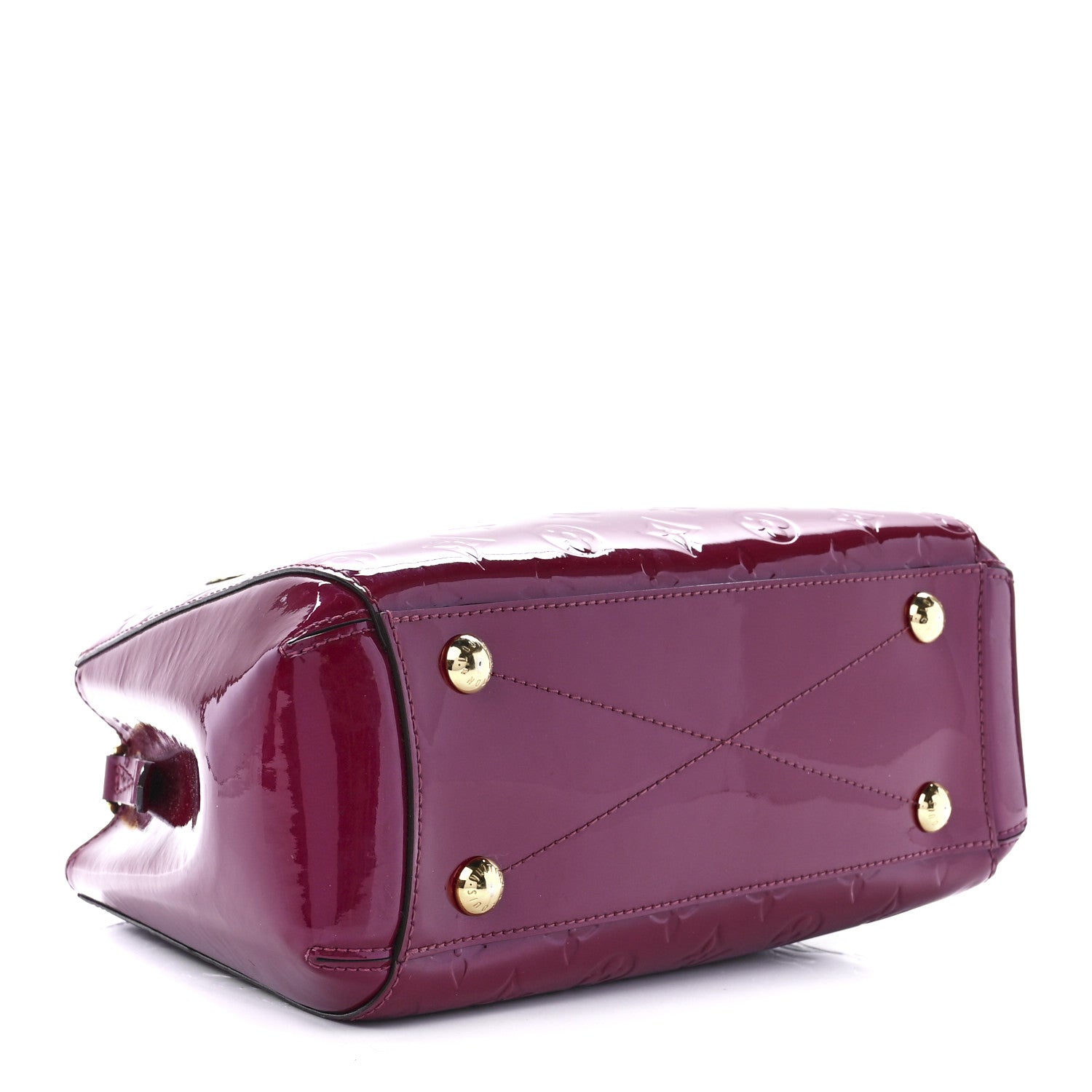 Louis Vuitton Vernis Montaigne BB Magenta 4 of 13