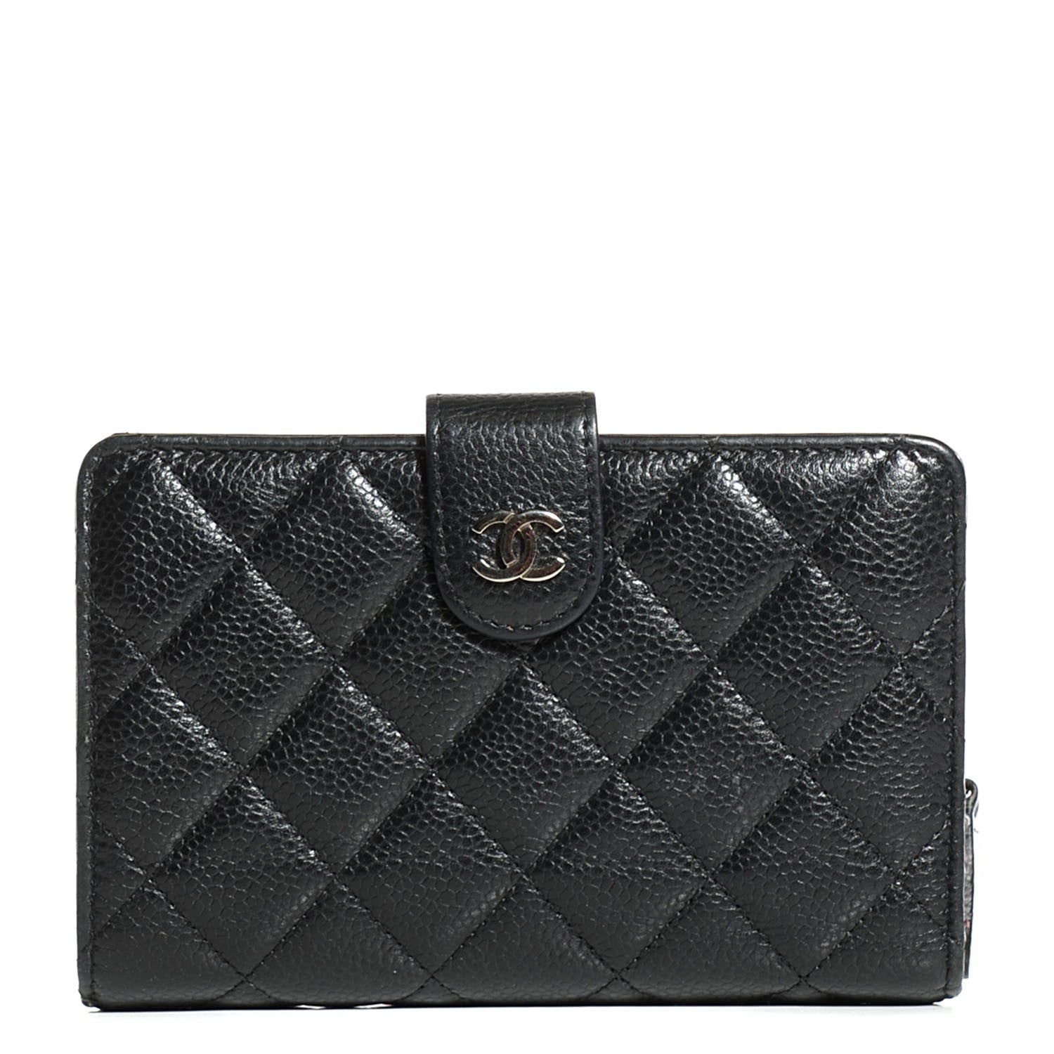 Chanel Caviar Quilted Zipped Pocket Wallet Black 1 of 9