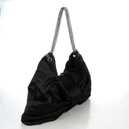 Chanel Satin Large Bow Bag Black 3 of 9