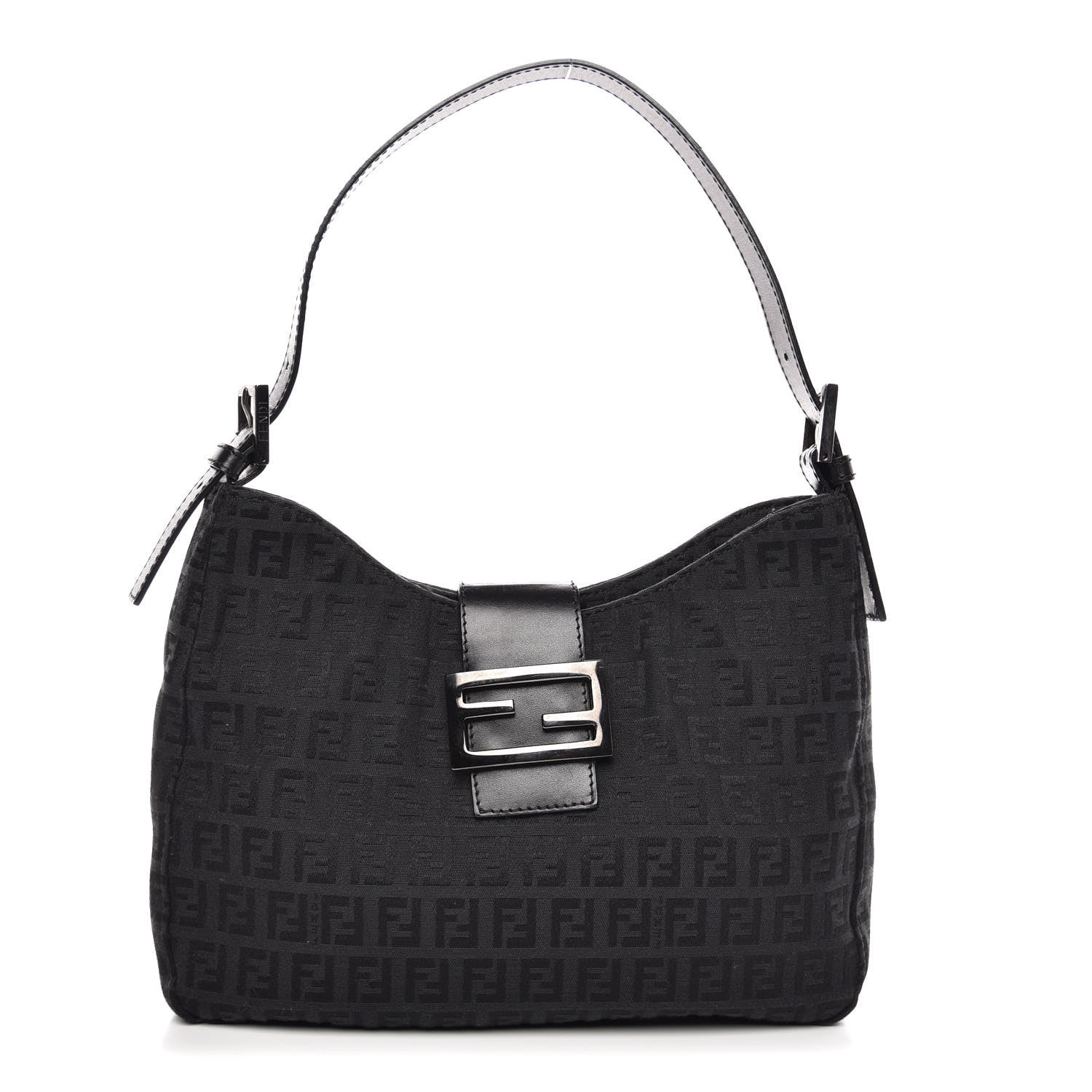 Fendi Zucchino Small Hobo Black 1 of 7