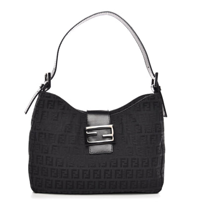 Fendi Zucchino Small Hobo Black 1 of 7