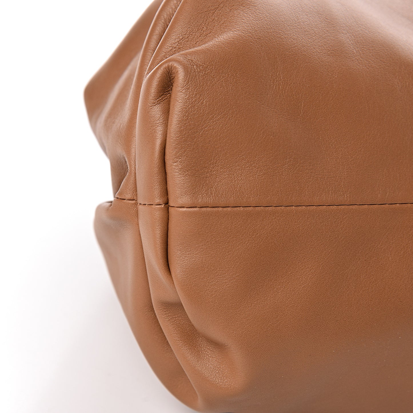 Smooth Butter Calf The Pouch Oversized Clutch Cammello