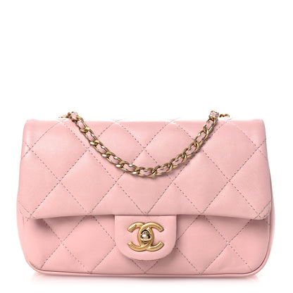 Chanel Lambskin Quilted Mini Heart Charms Flap Light Pink 1 of 16