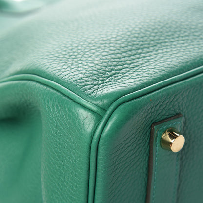 Hermes Taurillon Clemence Birkin 35 Vert Vertigo 33 of 35