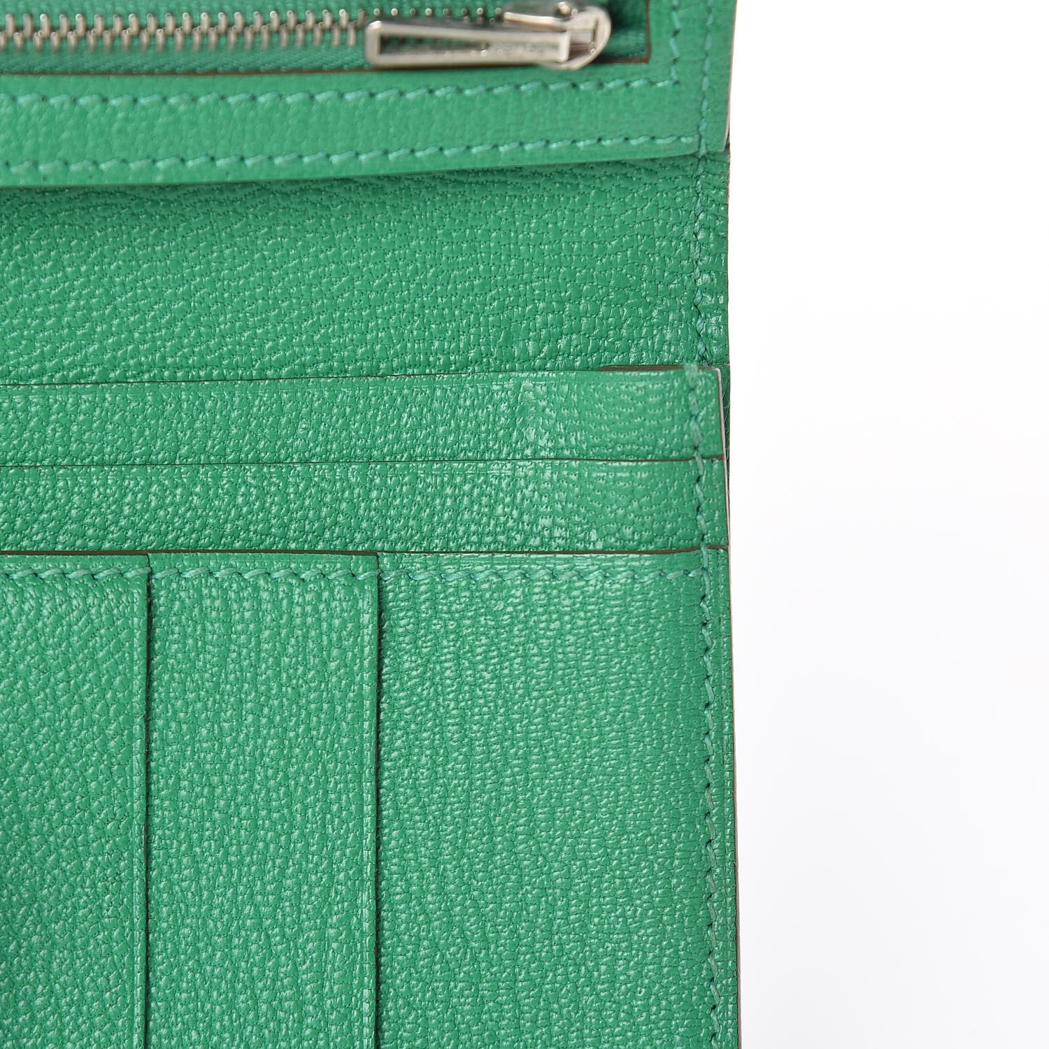 Hermes Chevre Mysore Bearn Wallet Menthe 8 of 13