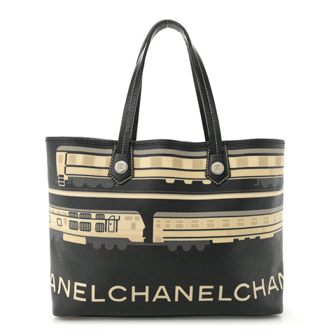 Coated Canvas Le Train Bag Black