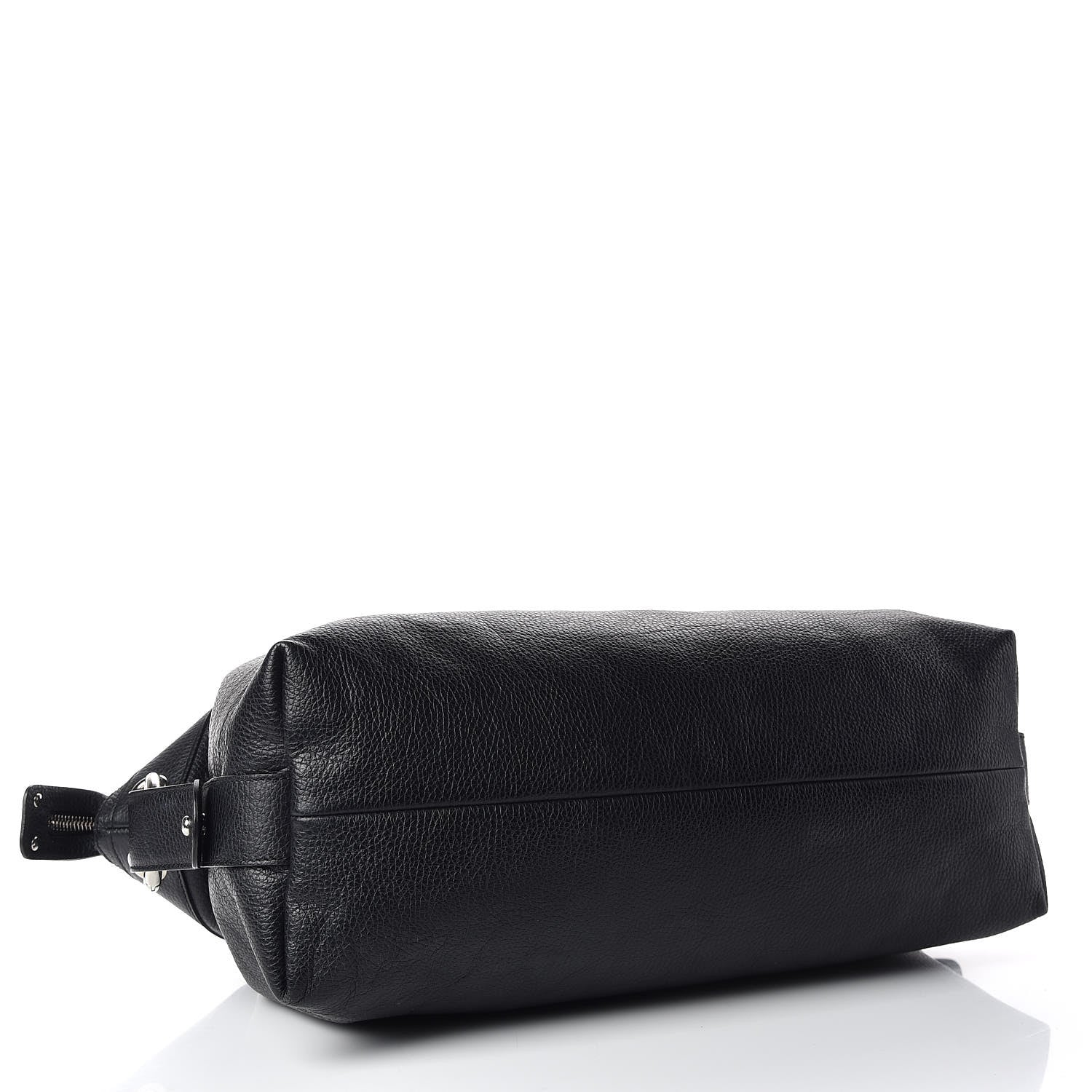 Gucci Pebbled Calfskin Large Bamboo Bar Tassel Shoulder Bag Black 4 of 9