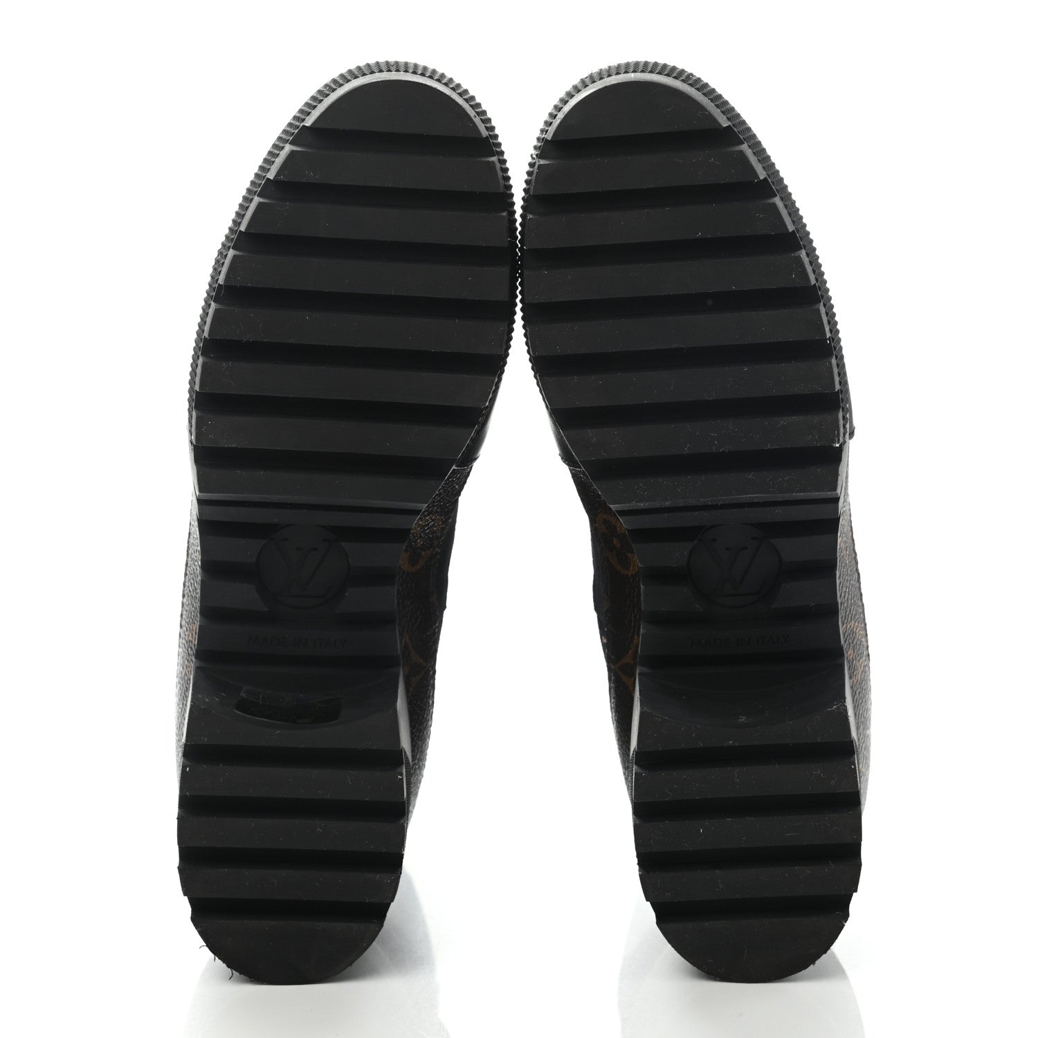 Louis Vuitton Suede Calfskin Monogram Laureate Platform Desert Boots 39 Black 5 of 11