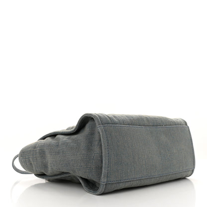 Chanel Denim Small Deauville Tote Light Blue 5 of 12