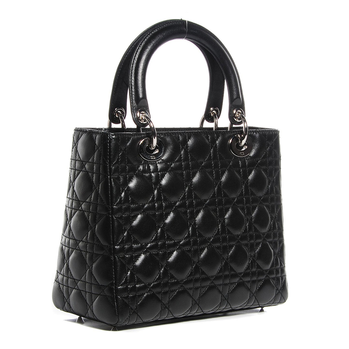 Lambskin Cannage Medium Lady Dior Black