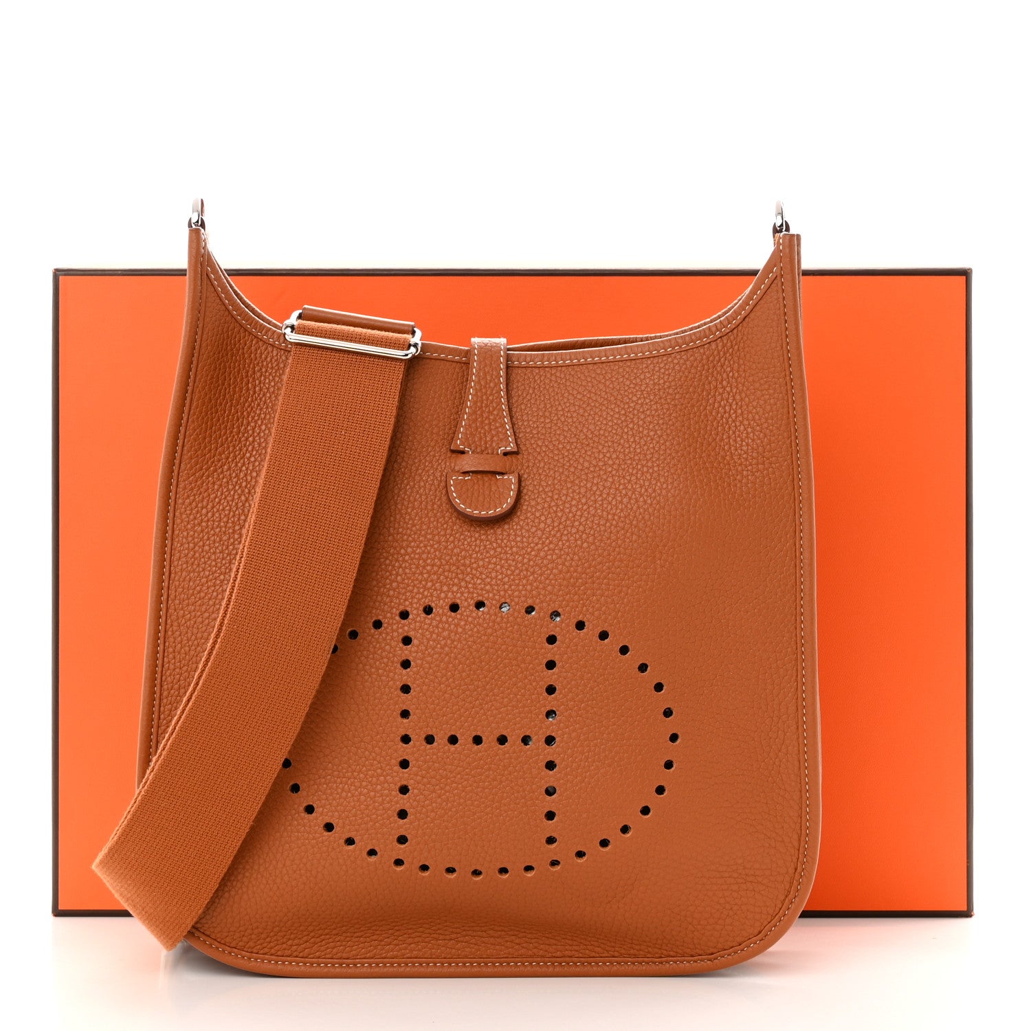 Hermes Taurillon Clemence Evelyne III PM Gold 11 of 11