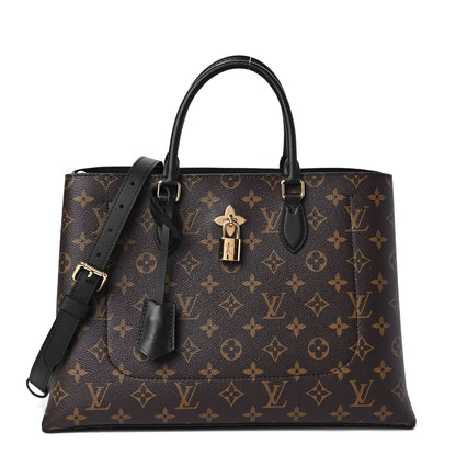 Louis Vuitton Monogram Flower Tote Black 1 of 7