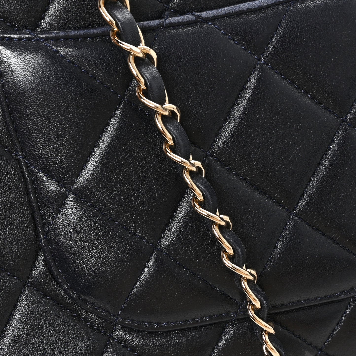 Lambskin Quilted Medium Trendy CC Flap Dual Handle Bag Black