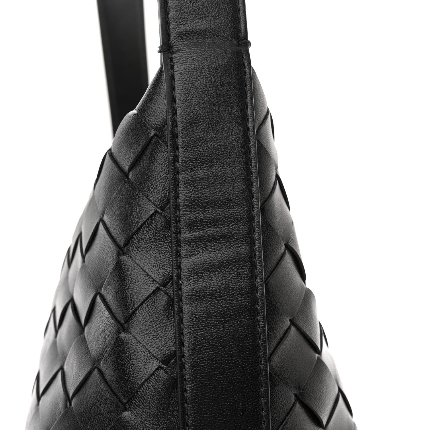 Bottega Veneta Calfskin Nappa Intrecciato Candy Wallace Black 11 of 11