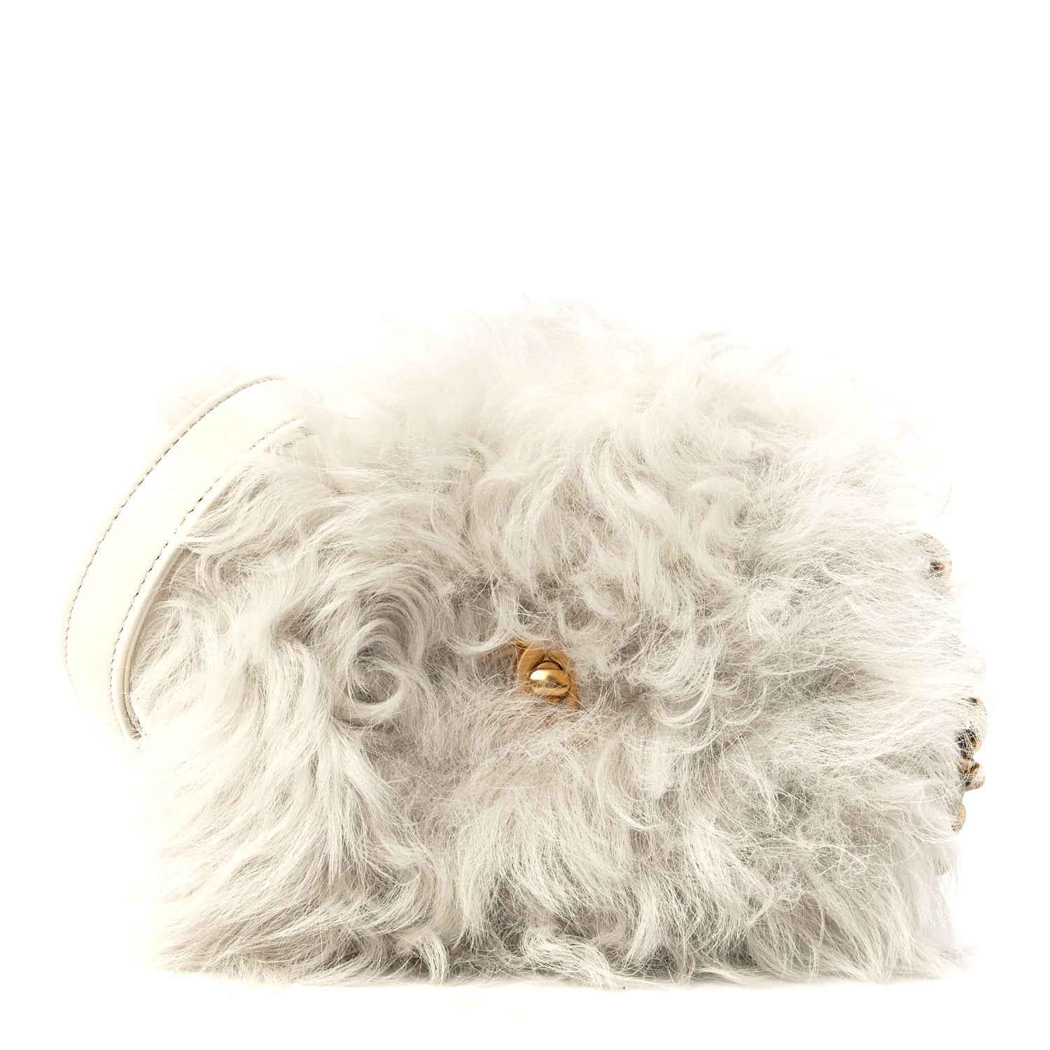 Chanel Shearling Lambskin Flap White 1 of 13