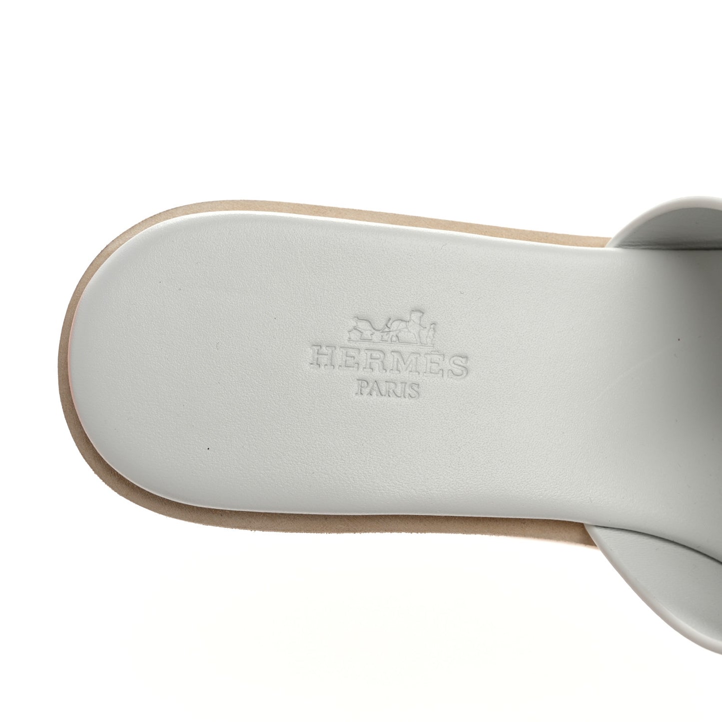 Calfskin Cork Eze 30 Sandals 37 White