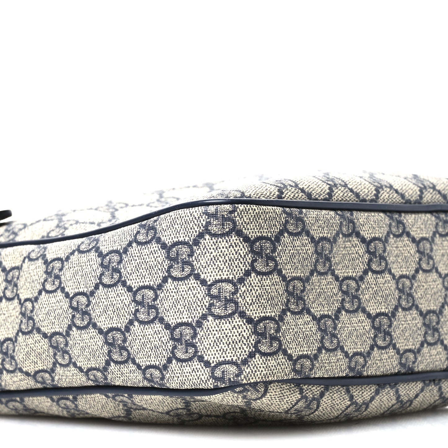 GG Plus Monogram Selleria Calfskin Medium Messenger Bag Beige Blue