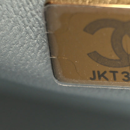 Chanel Lambskin Handle Crush Top Handle Flap Bag Grey 7 of 10