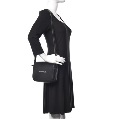 Balenciaga Calfskin Logo S Everyday Camera Bag Black 2 of 8