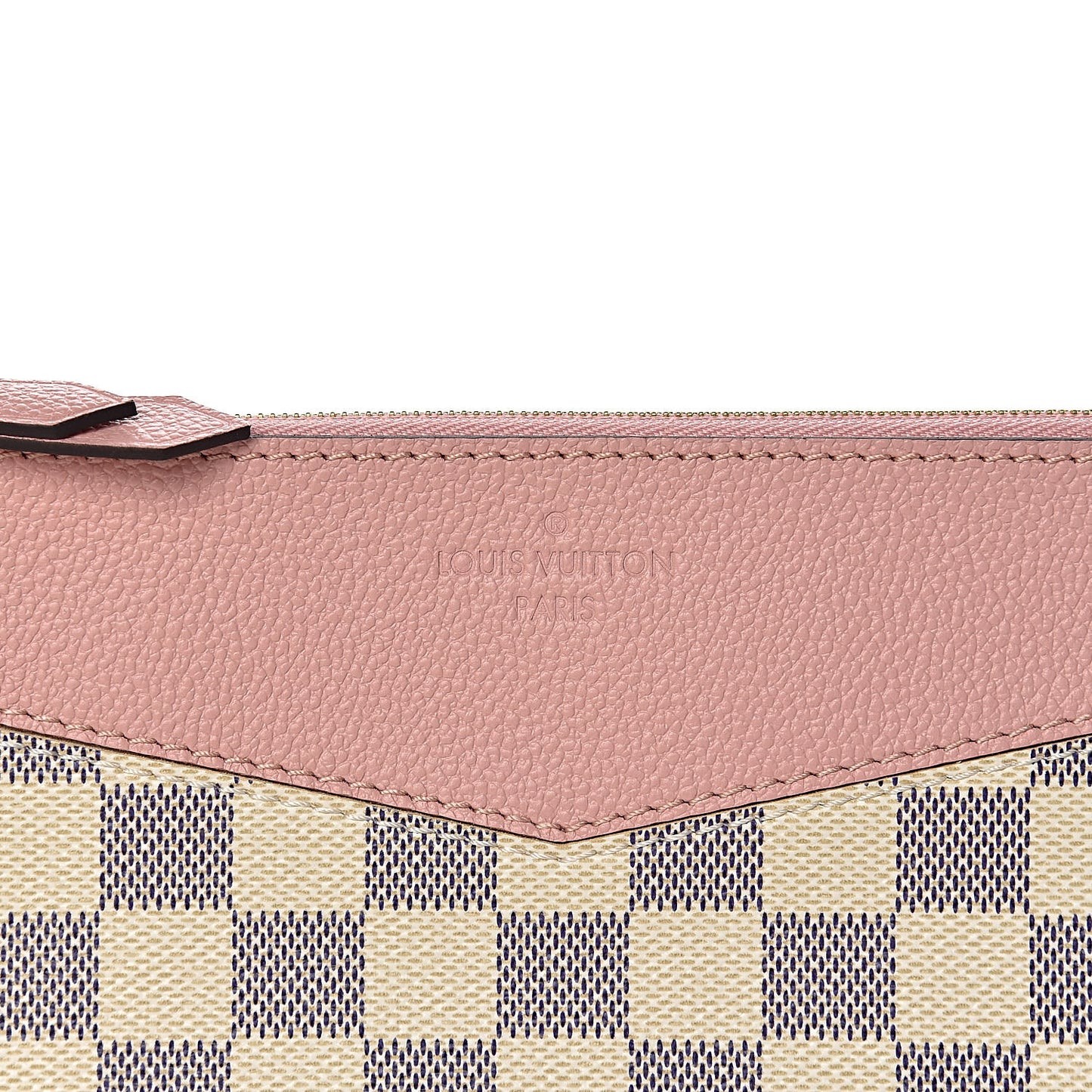 Damier Azur Daily Pouch Rose Poudre