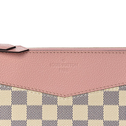 Louis Vuitton Damier Azur Daily Pouch Rose Poudre 8 of 8