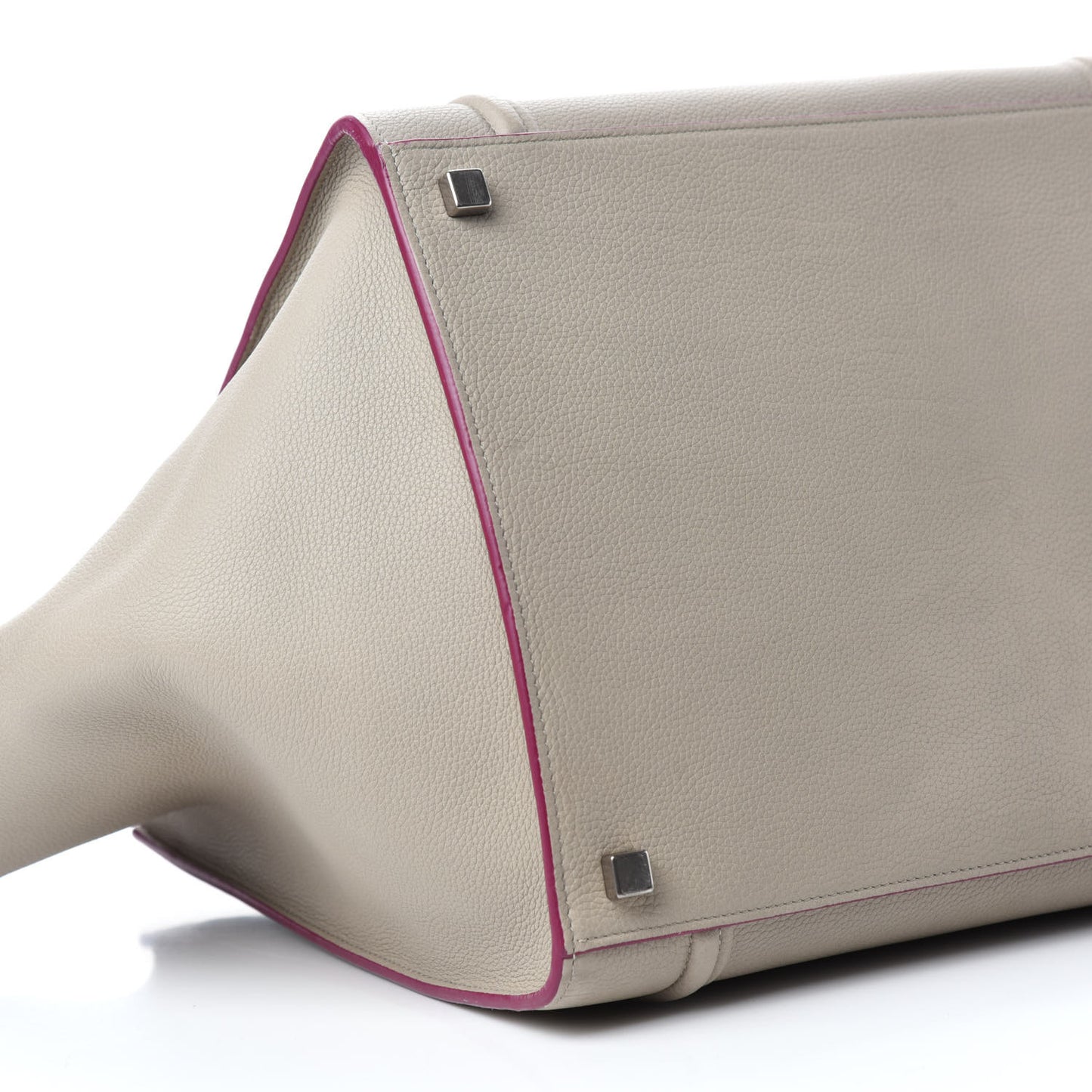 Baby Grained Calfskin Medium Phantom Luggage Beige