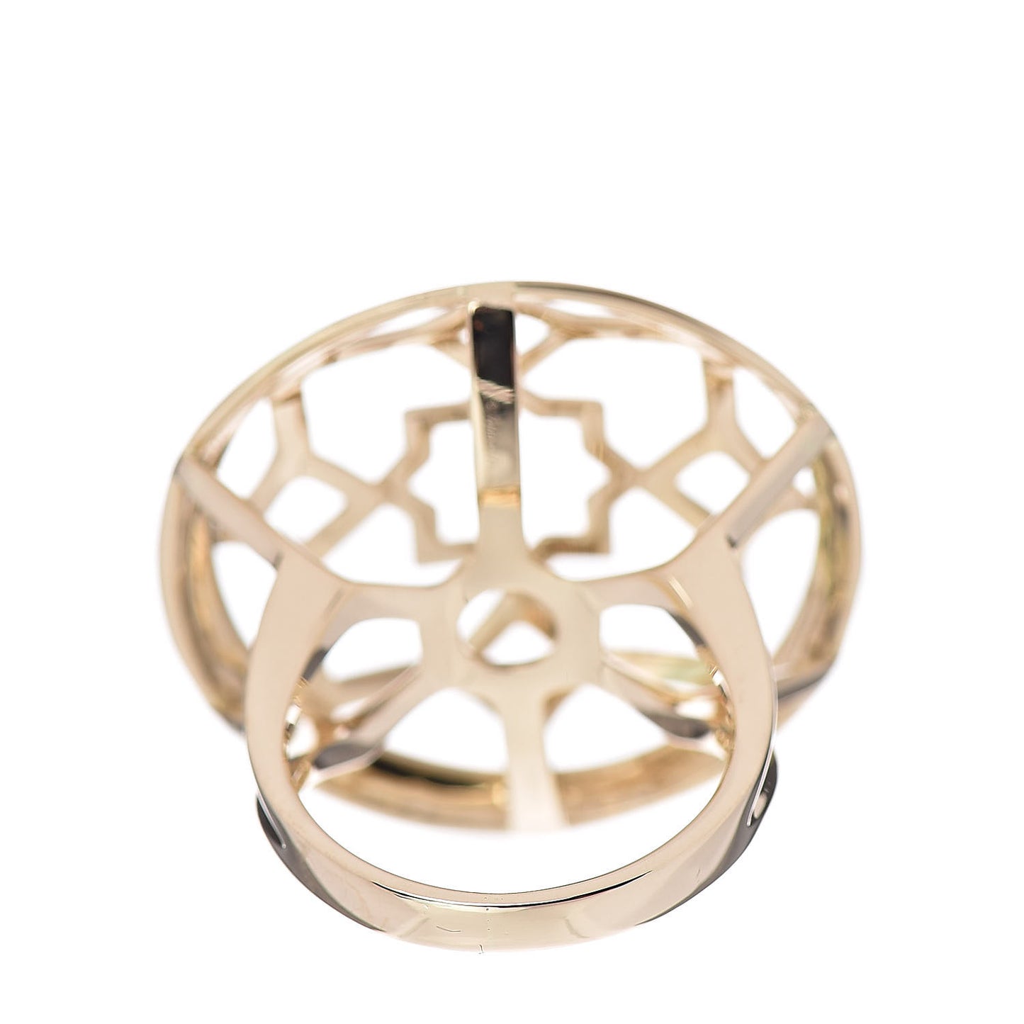 18K Yellow Gold Paloma Picasso Zellige Medallion Ring 49 5