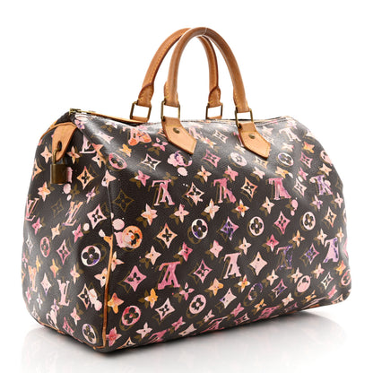 Louis Vuitton Watercolor Aquarelle Speedy 35 Brown 3 of 17