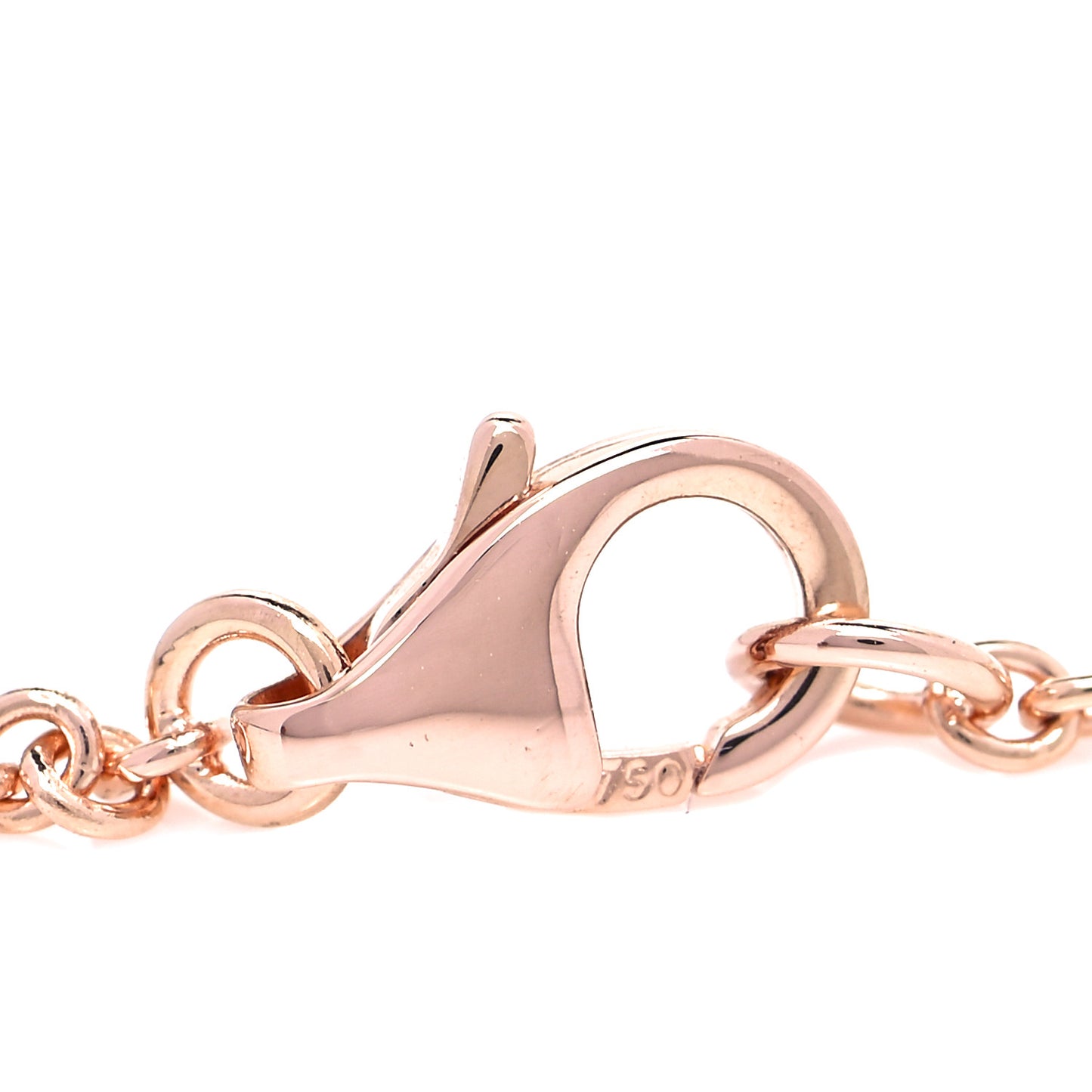 18K Pink Gold Interlocking LOVE Necklace