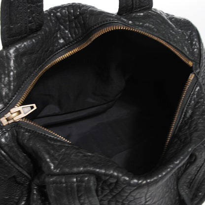 Alexander Wang Pebbled Lambskin Rocco Black Antique Brass Hardware 5 of 6