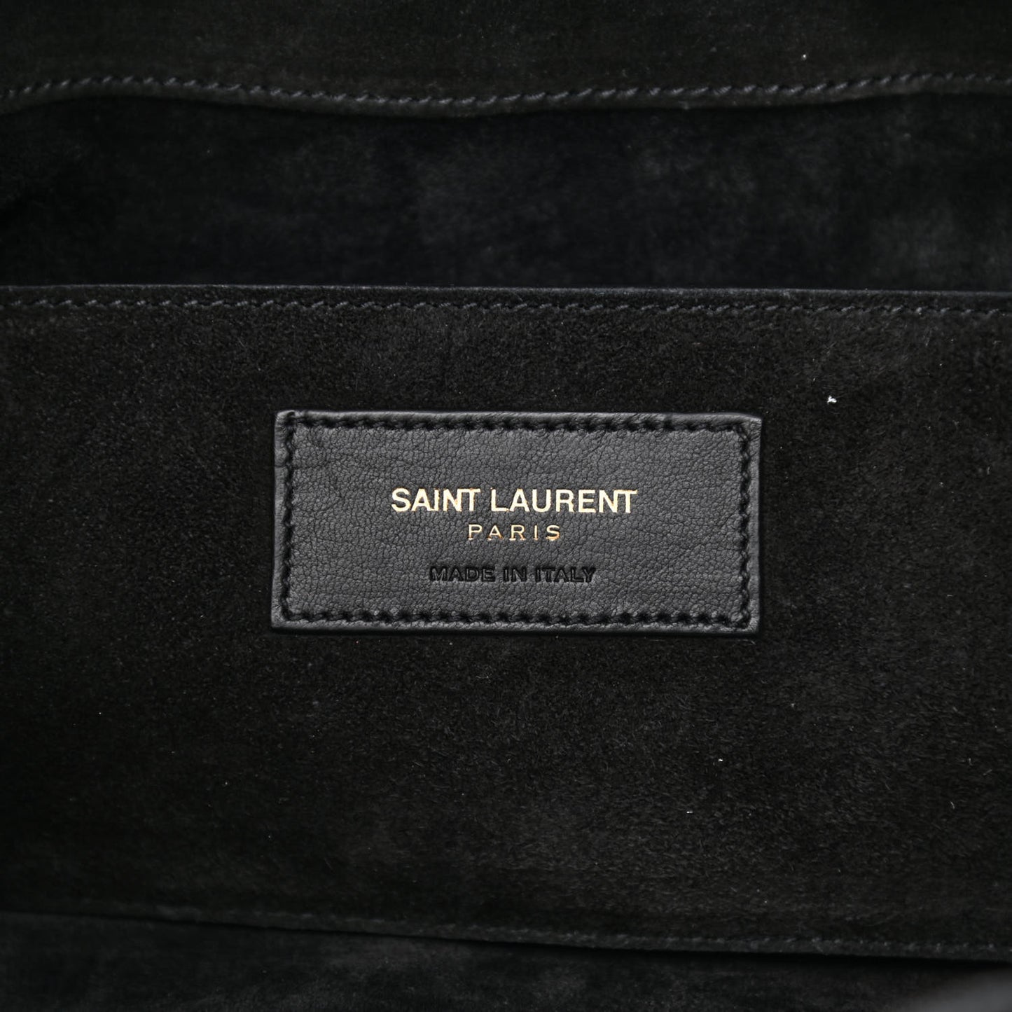 Suede Calfskin Small Emmanuelle Fringe Bucket Bag Black