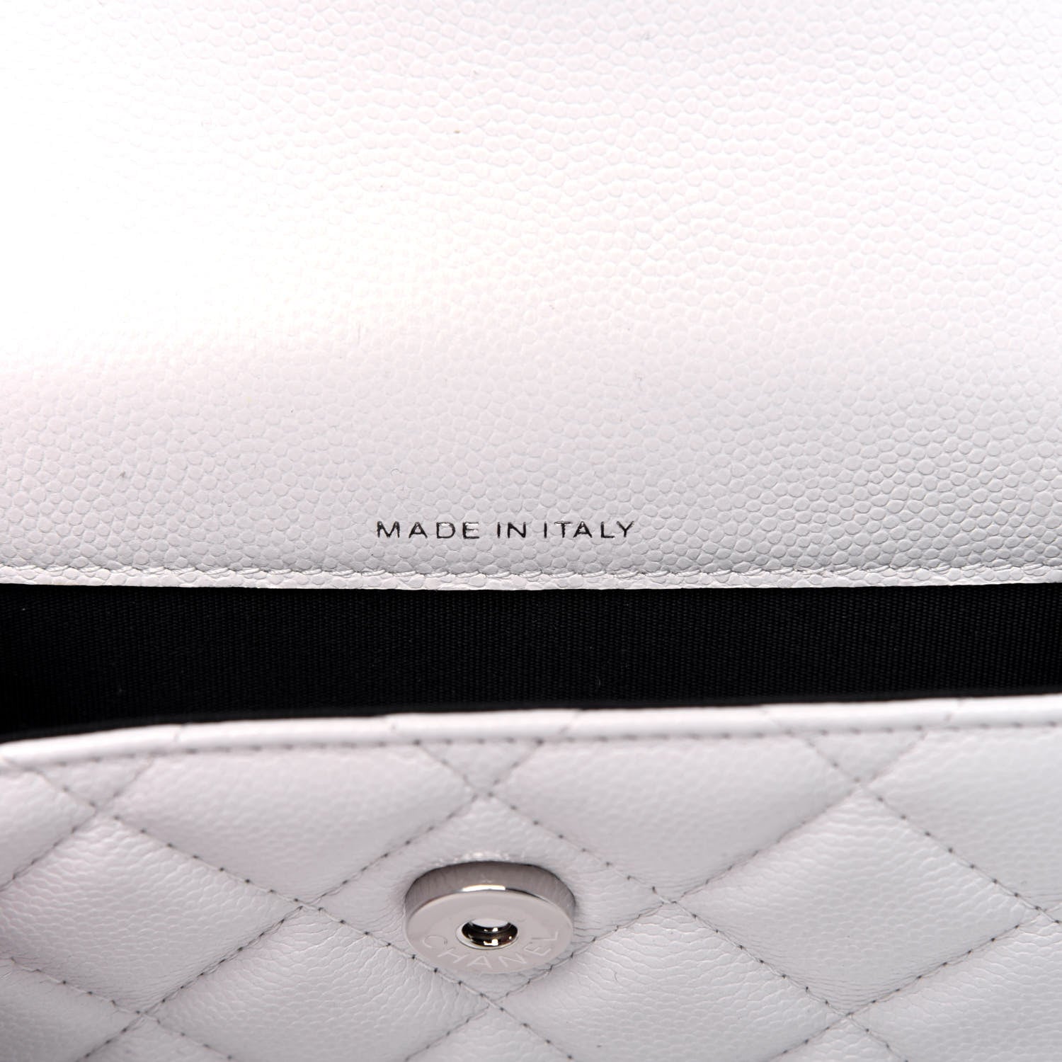 Chanel Caviar Quilted My Everything Belt Flap Card Holder White 9 of 14