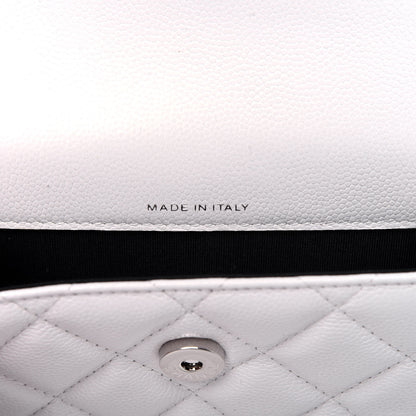 Chanel Caviar Quilted My Everything Belt Flap Card Holder White 9 of 14