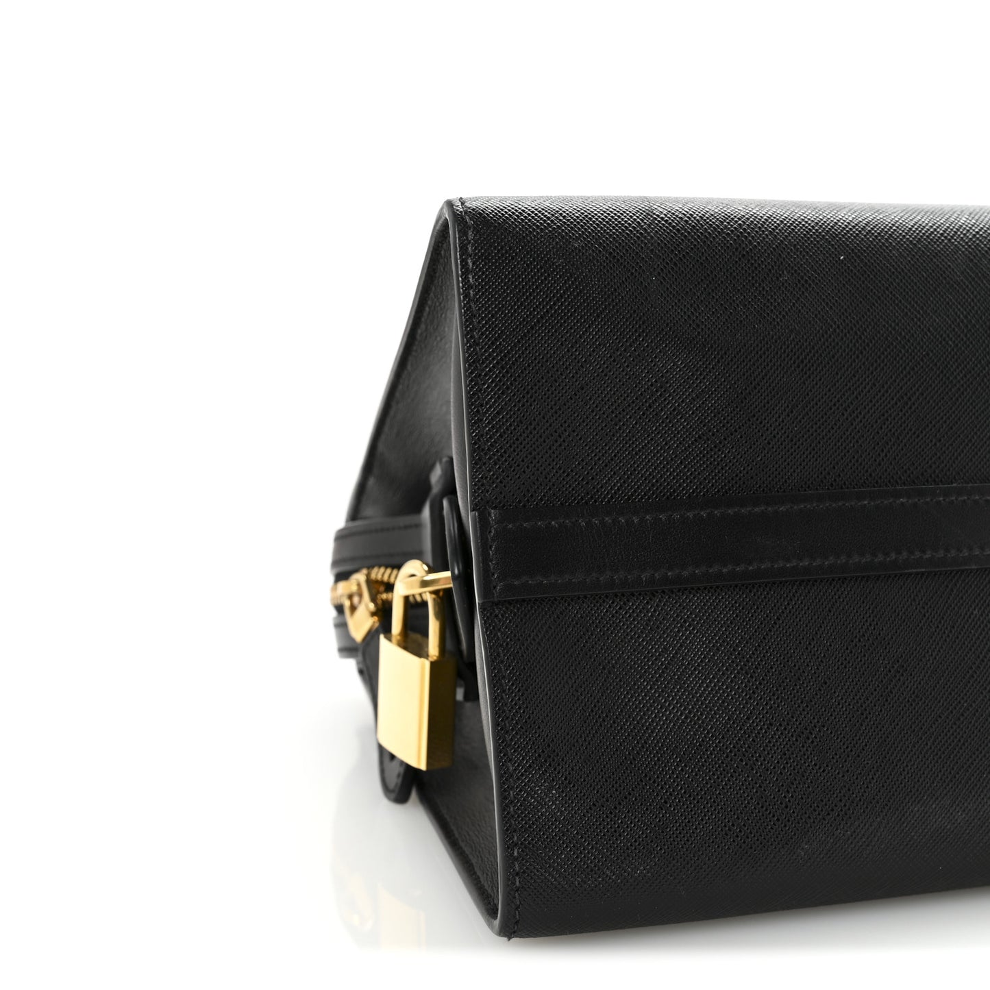 Saffiano City Calfskin Medium Esplanade Tote Black