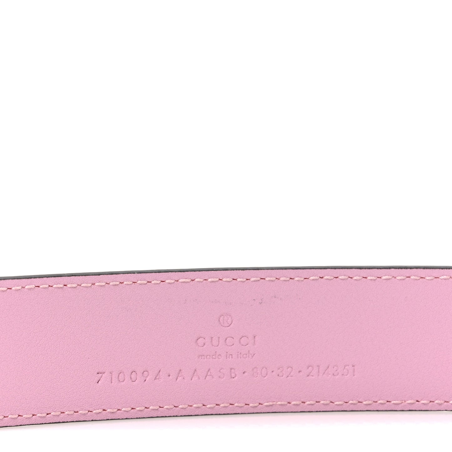 Plutone Calfskin Enamel Crystal Square G Snake 30mm Belt 80 32 Sugar Pink