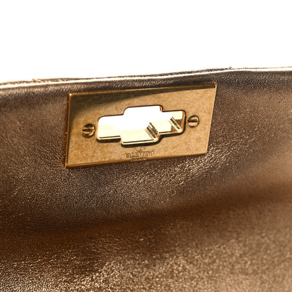 Valentino Garavani Nappa Medium Roman Stud Shoulder Bag Antique Brass 10 of 13